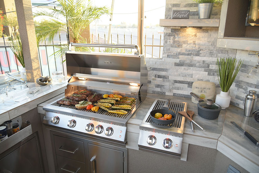 KoKoMo Grills Professional Double Side Burner with Removable Cover | KO-BAK2GB-PRO