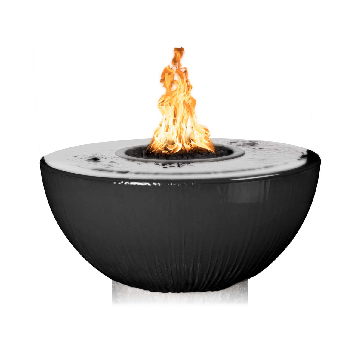 The Outdoor Plus 38″ Sedona GFRC Fire & Water Bowl – 360° Spill