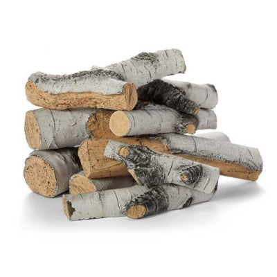 HPC - Aspen Birch Outdoor Fire Pit Log Set-For 18 & 24" Burners