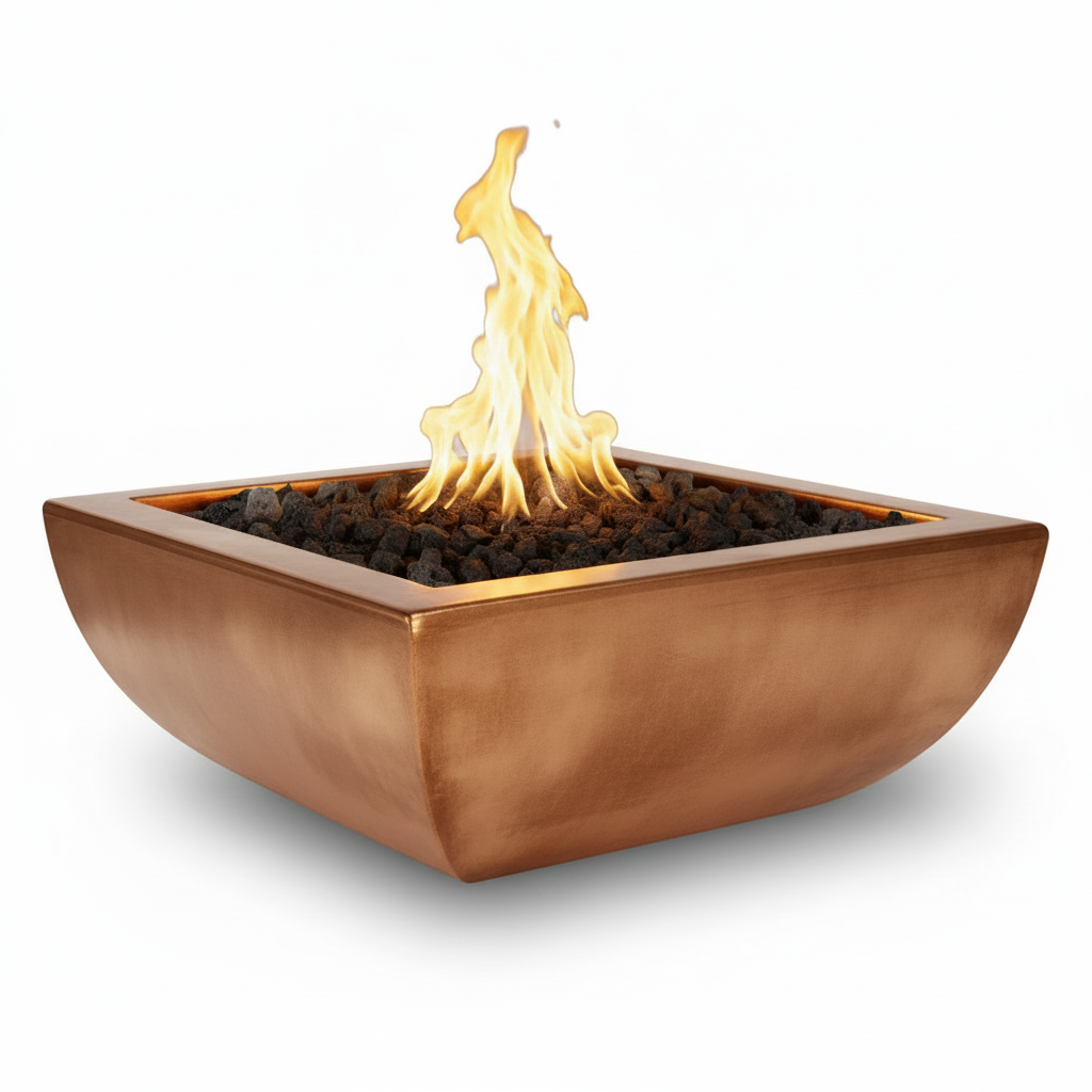 Avalon Fire Bowl - Metallic Bronze