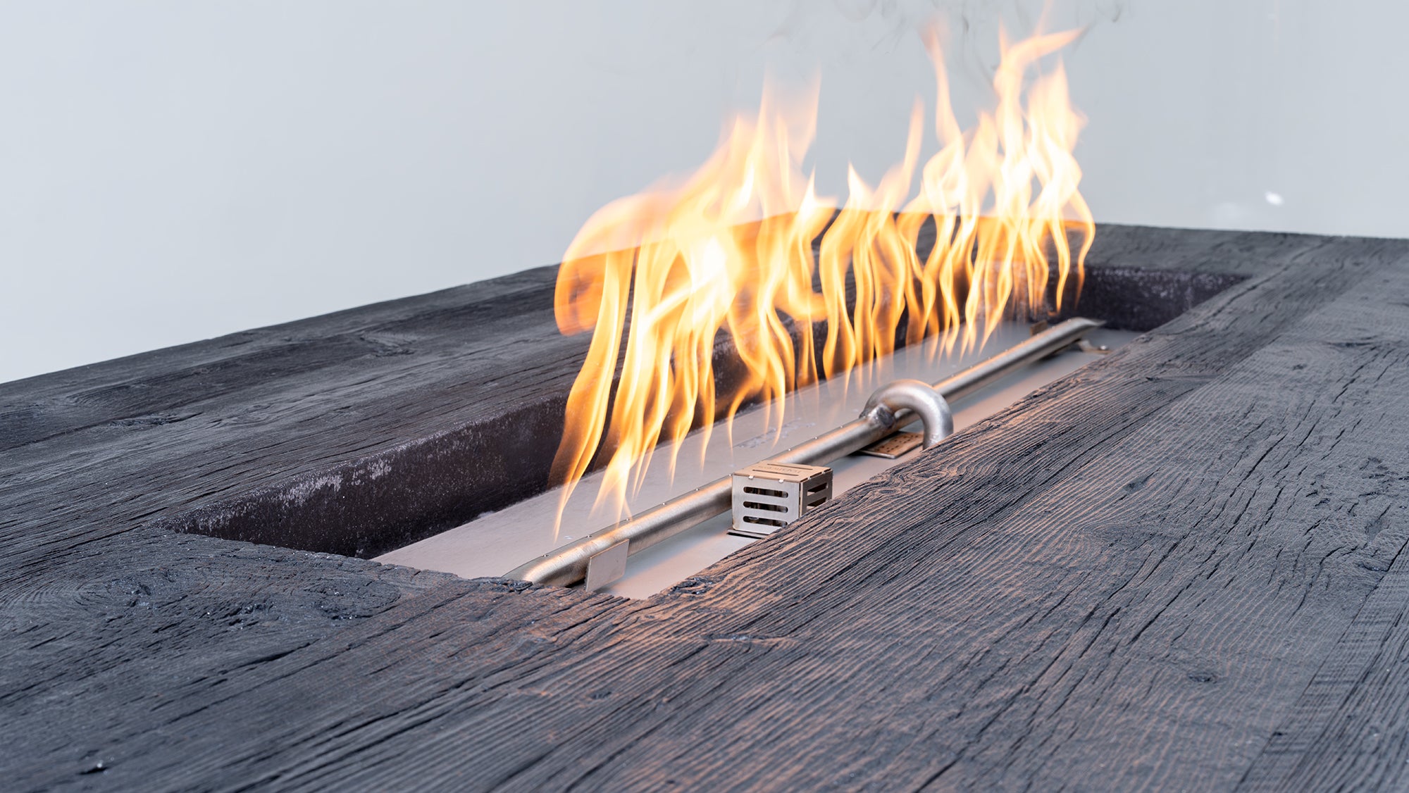 The Outdoor Plus Alameda 60" Rectangular Fire Table – Powder Coated Metal