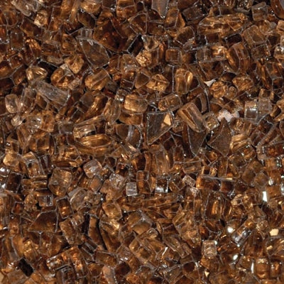 HPC - Non-Reflective Decorative Fire Pit Glass-Copper 1/4"