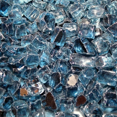 HPC - Reflective Deco. Fire Pit Glass-Pacific Blue 1/4"