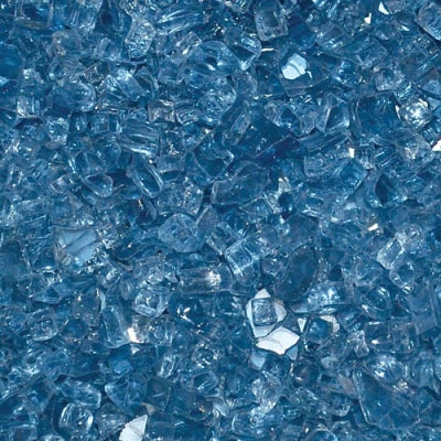 HPC - Non-Reflective Deco. Fire Pit Glass-Pacific Blue 1/4"