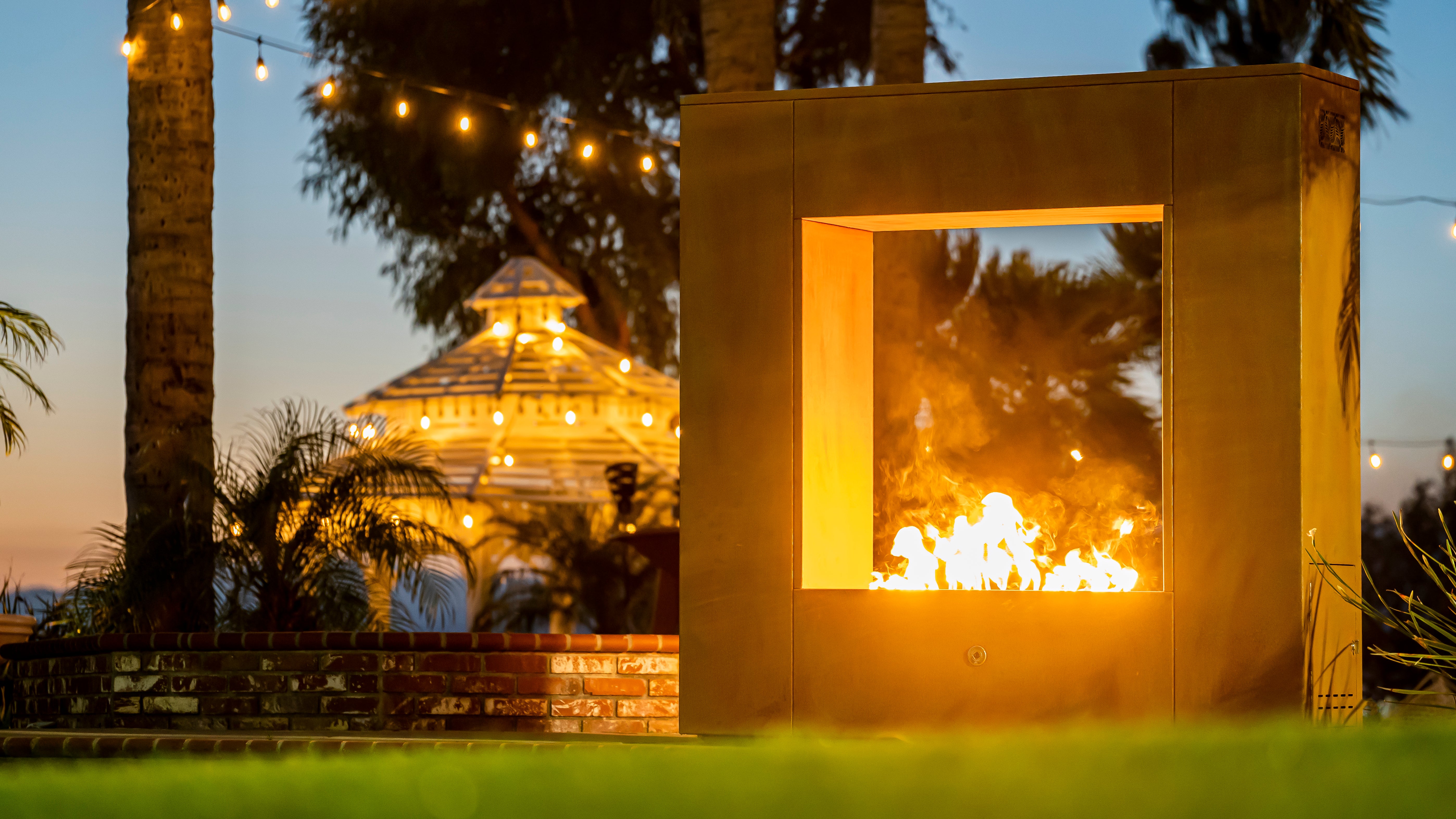 The Williams Fireplace - Powder Coat Steel - by The Outdoor Plus