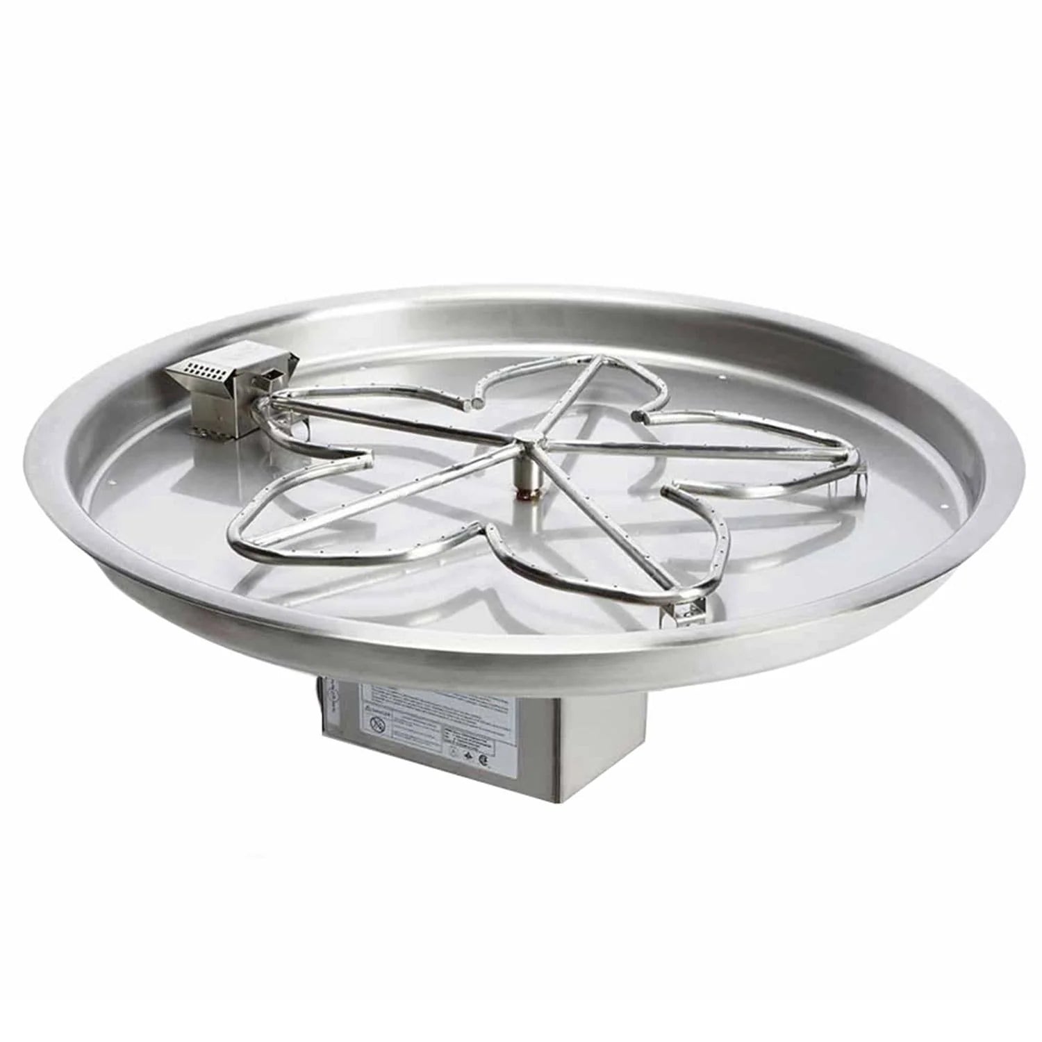 HPC - 31" Tempe Hammered Copper Gas Fire Bowl with Standard/Torpedo Penta Burner
