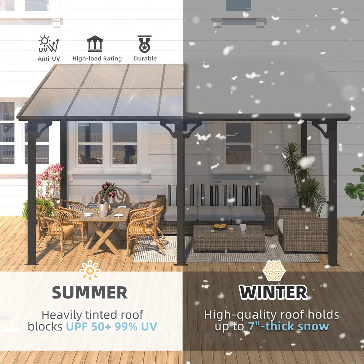 Horizon Wall-Mount Pergola