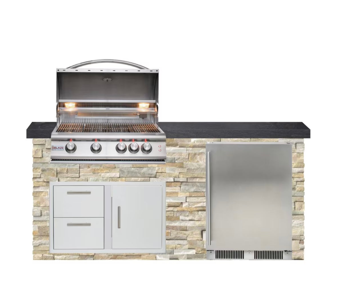Tru Innovative Outdoor 6FT Grill Island