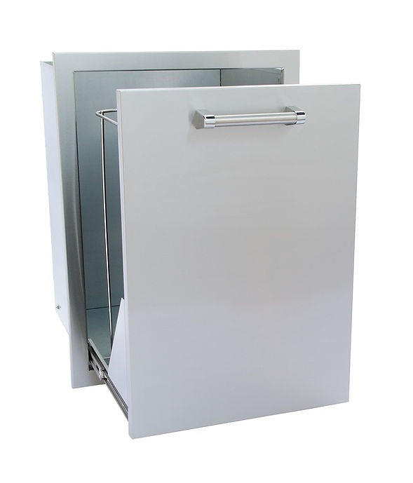 Kokomo Outdoor Kitchen Stainless Steel Trash/Propane Pull-Out | KO-TRHD