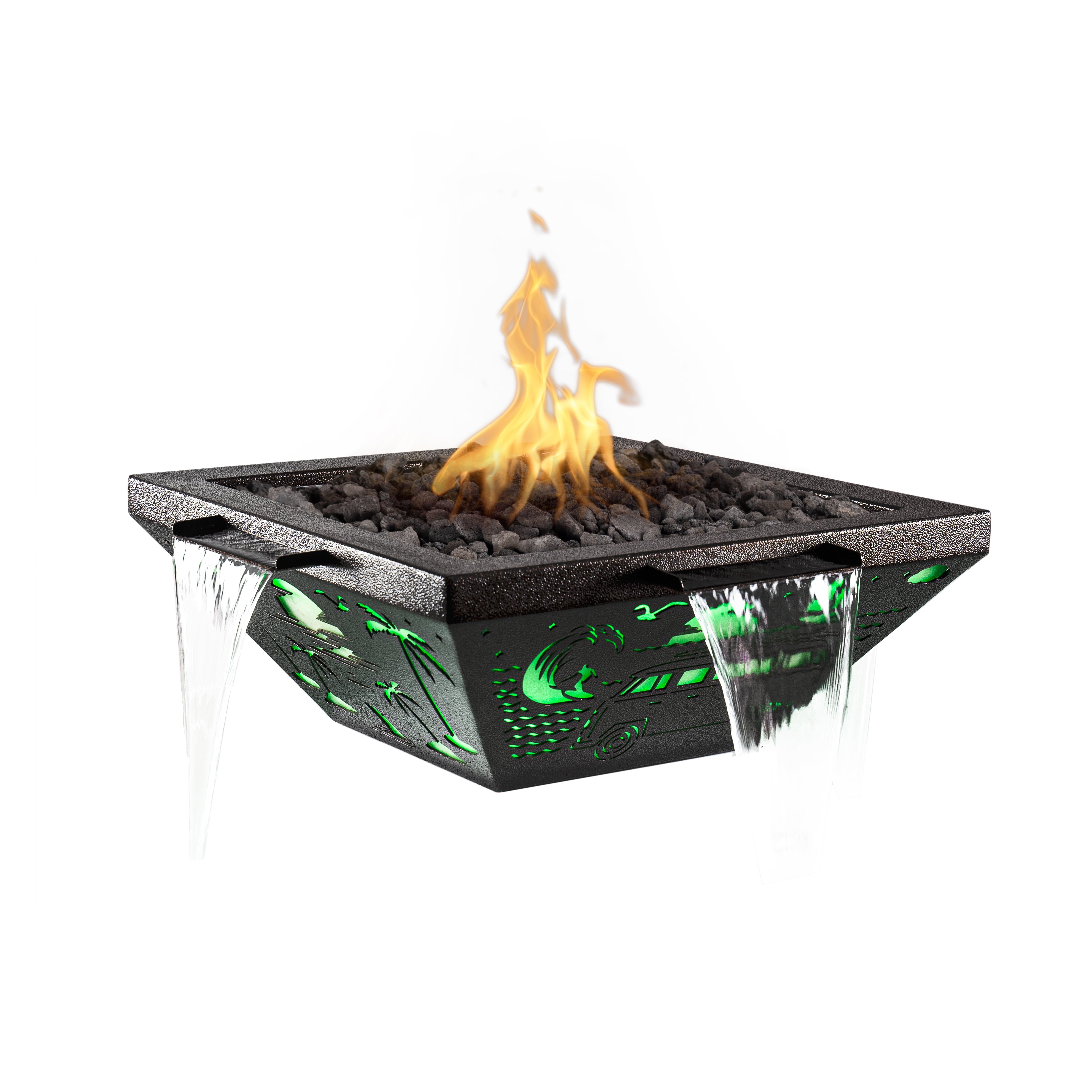 The Outdoor Plus Lighthouse Fire & Water Bowl 4-Way Spill | LED Wonderland