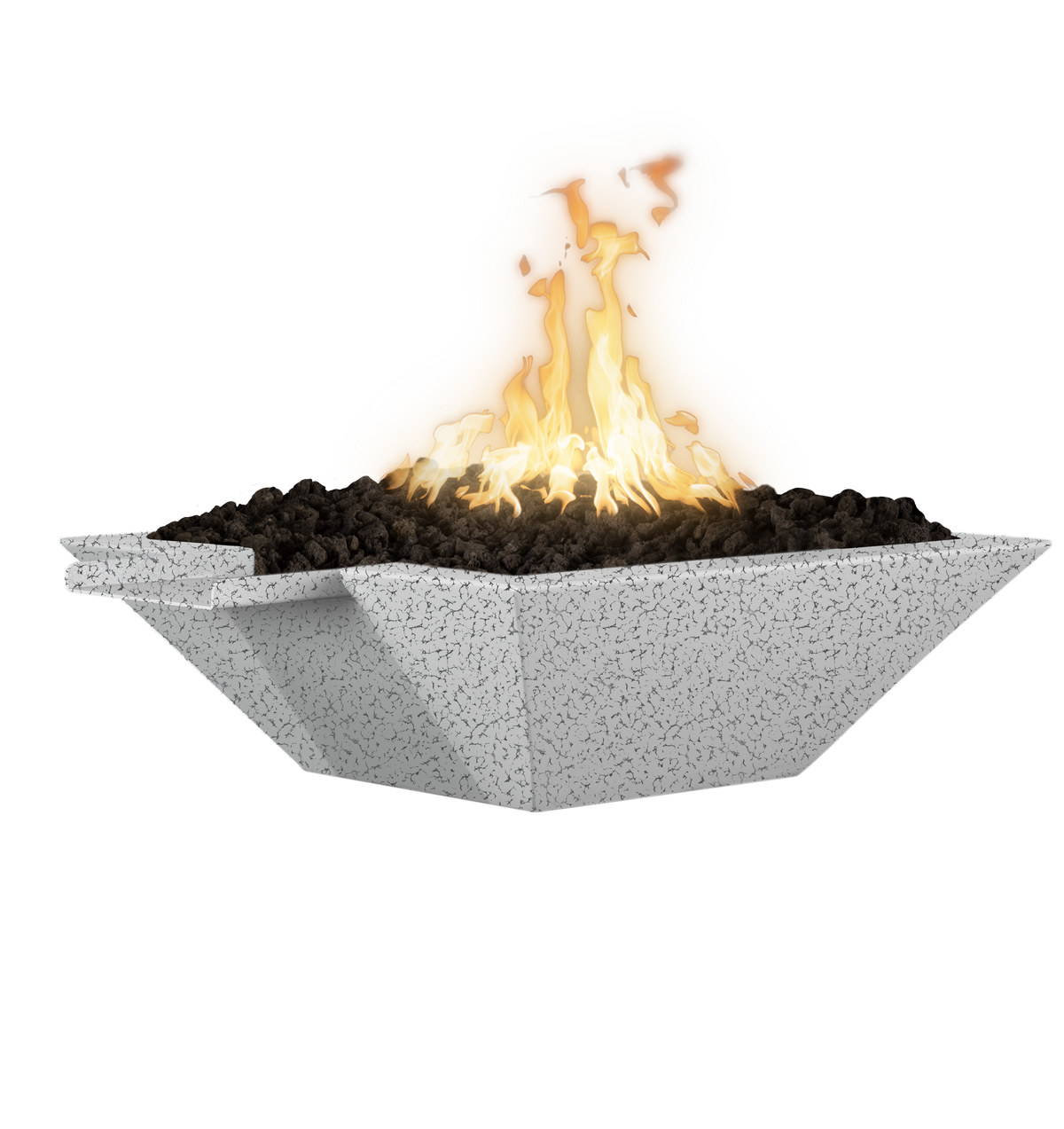 The Outdoor Plus Maya Square Powder Coated Fire & Water Bowl