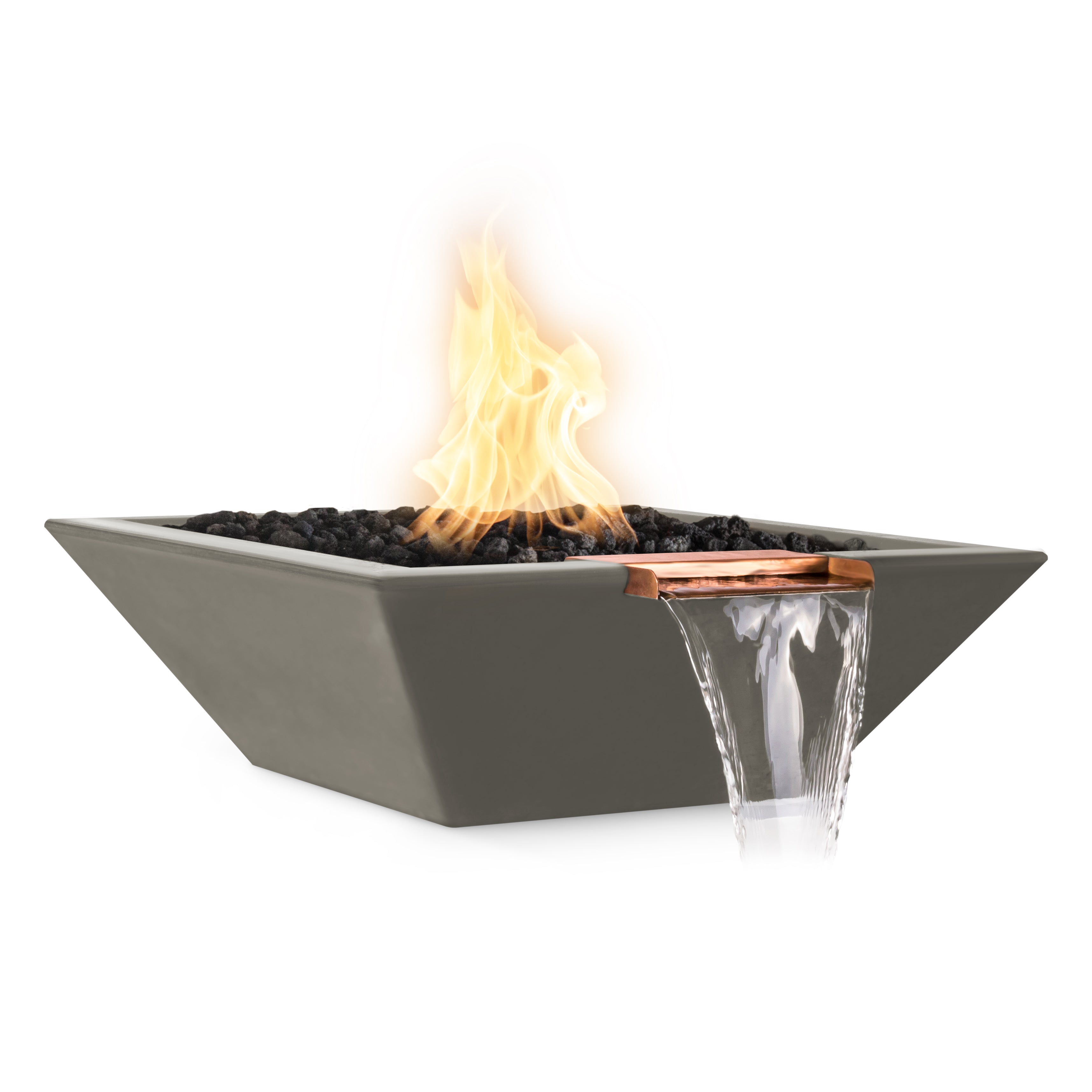 The Outdoor Plus - Maya GFRC Fire & Water Bowl - Ash