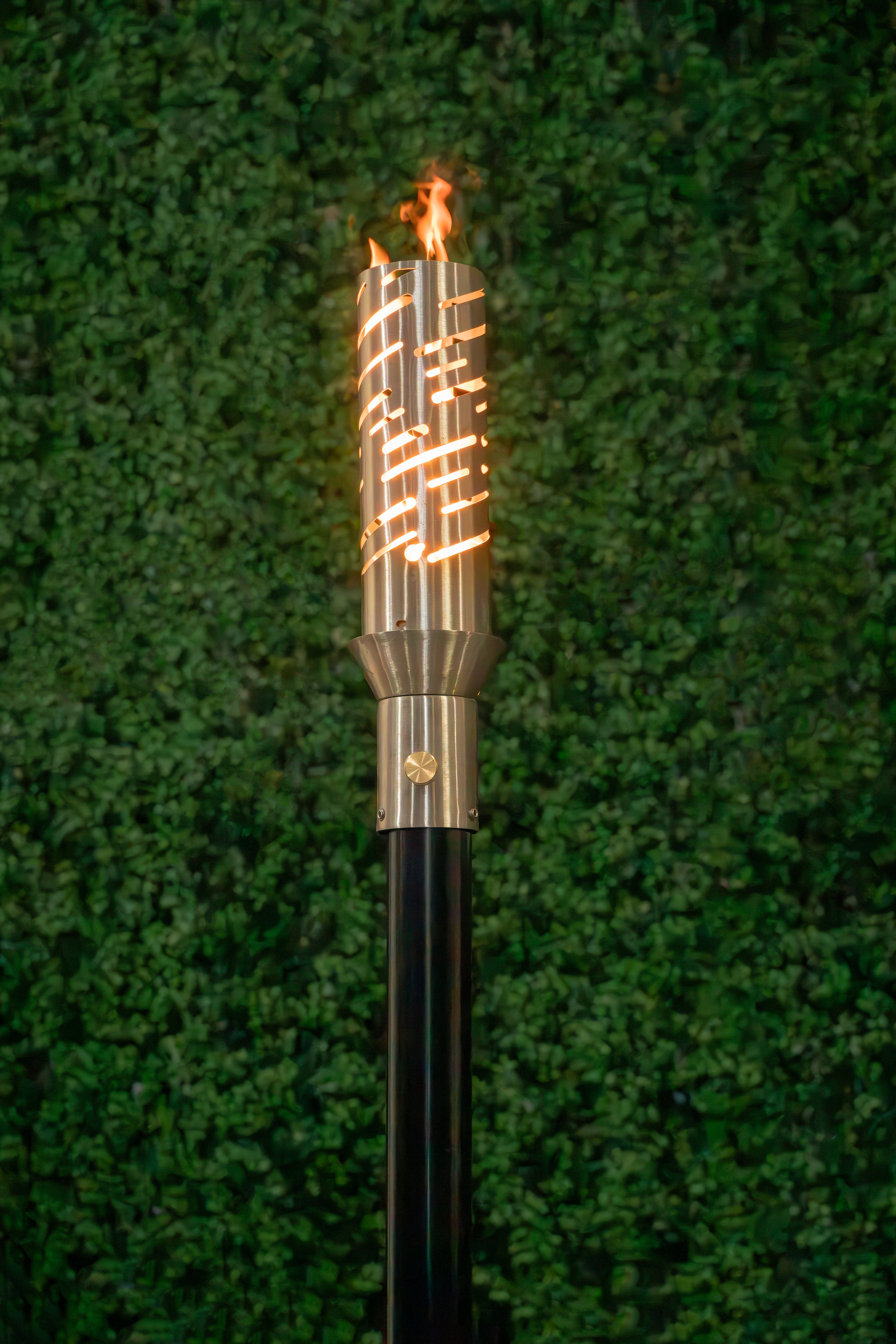 The Outdoor Plus - Comet Fire Torch & Post Complete - Stainless Steel