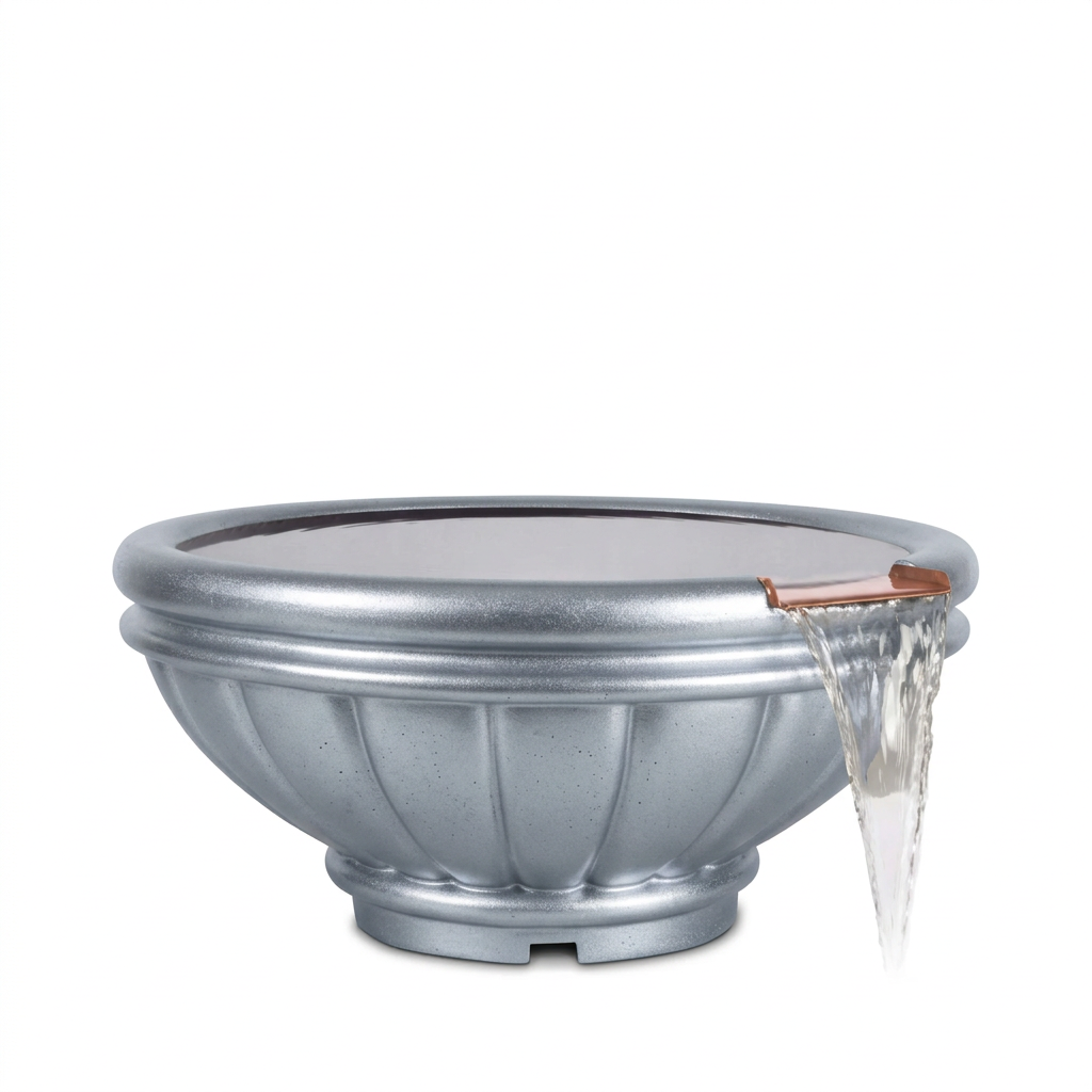 Roma bowl in Metallic Silver