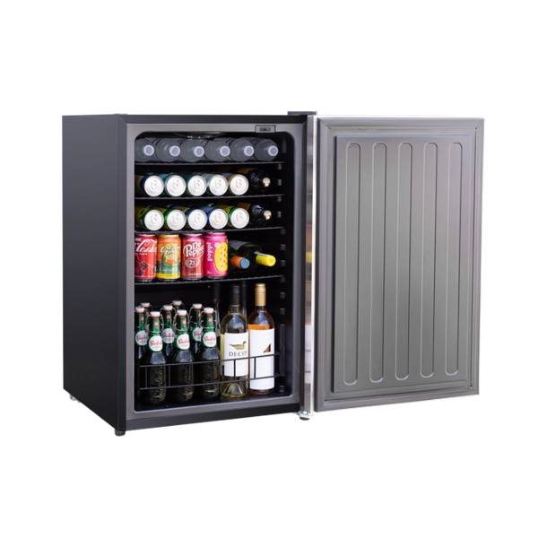 AMD 22" Outdoor Rated Refrigerator with Locking Reversible or Deluxe Stainless Steel Door and Handle