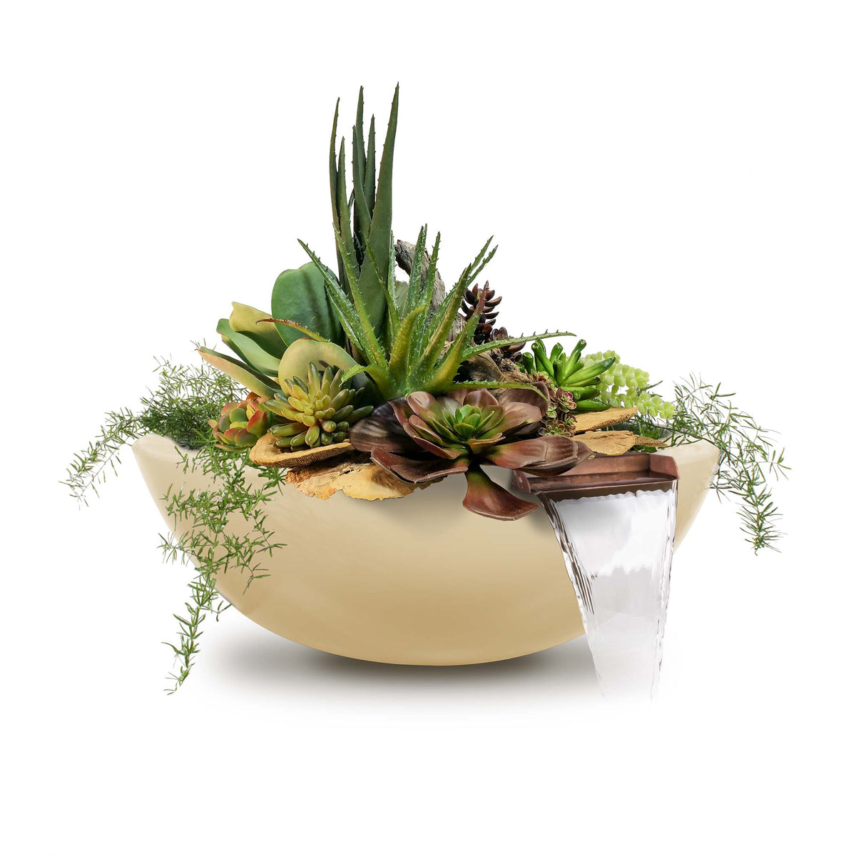 The Outdoor Plus Sedona GFRC Planter & Water Bowl