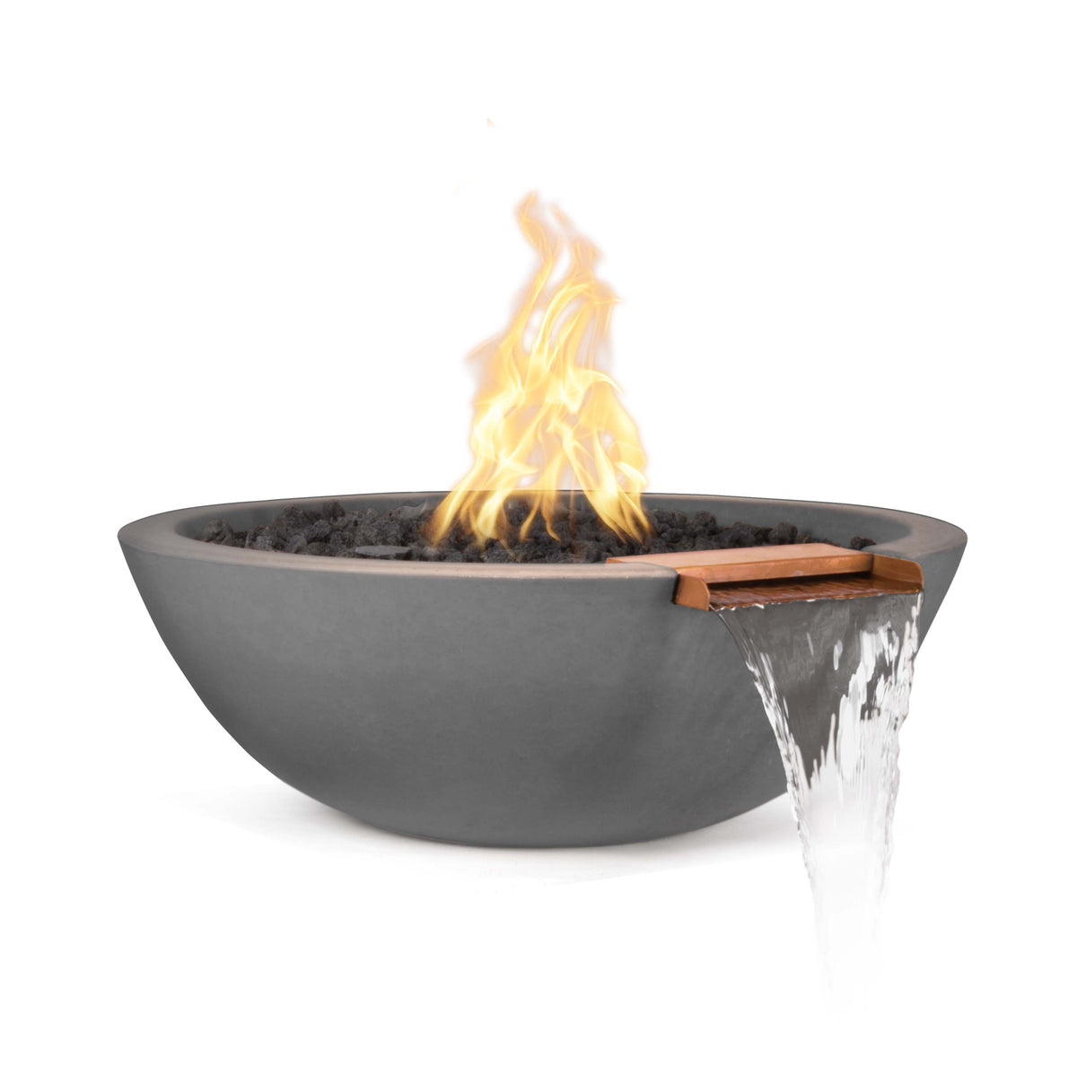 The Outdoor Plus 27" Sedona Fire & Water Bowl – GFRC Concrete