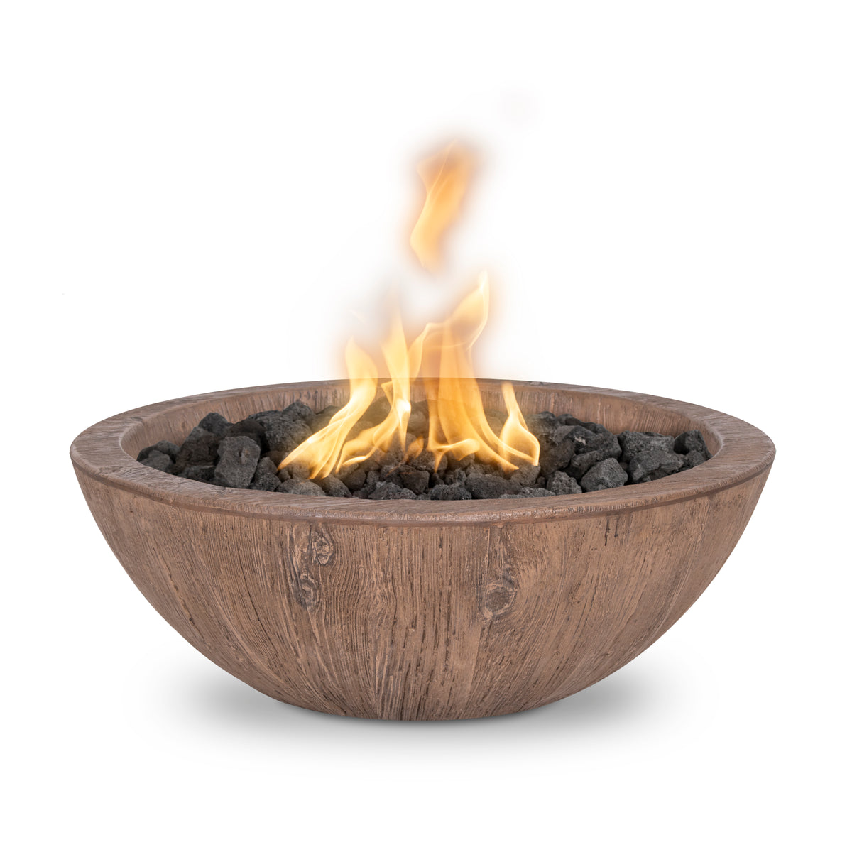 The Outdoor Plus 27″ Sedona Fire Bowl - Woodgrain