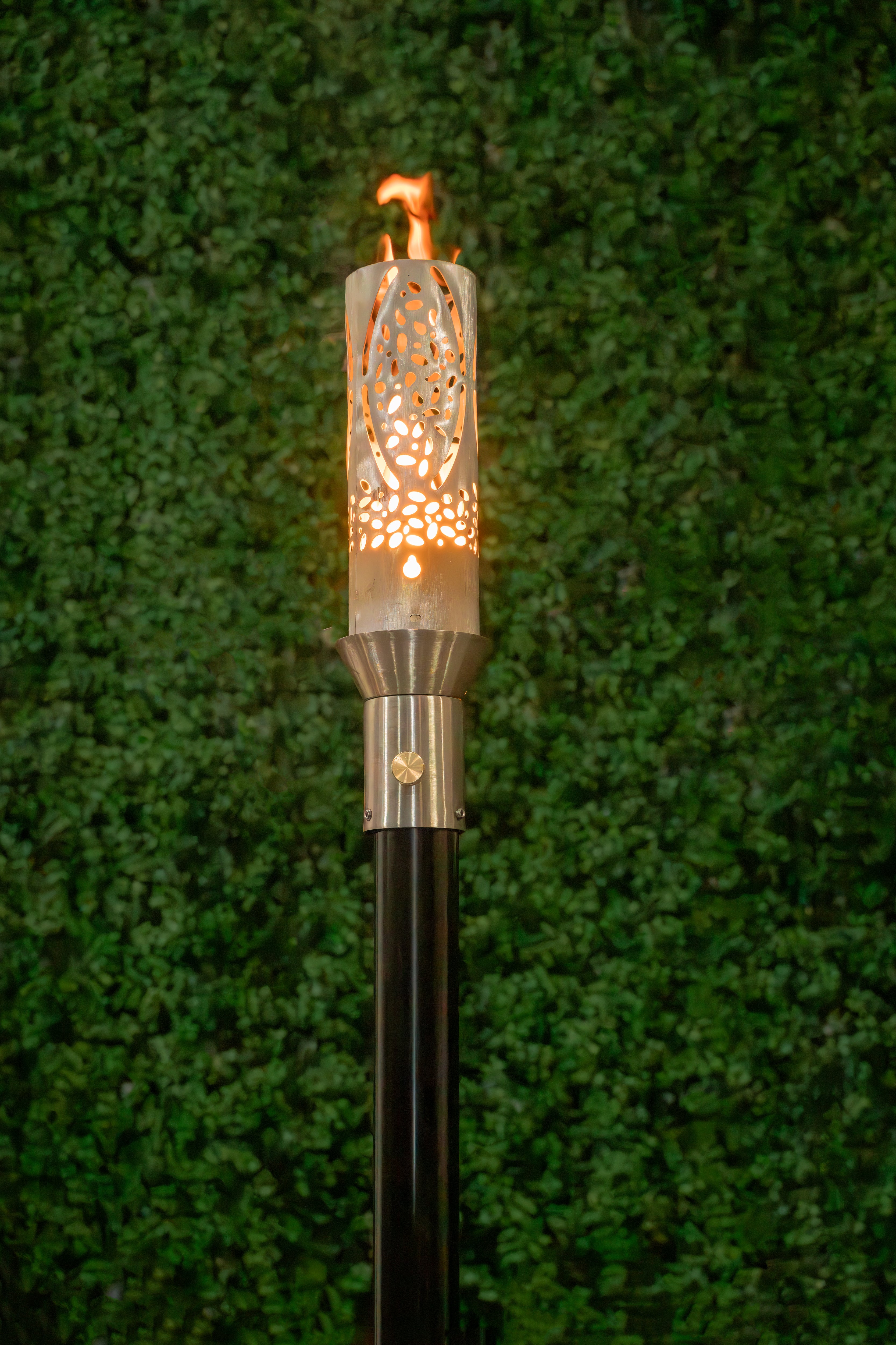 The Outdoor Plus - Coral Fire Torch & Post Complete - Stainless Steel
