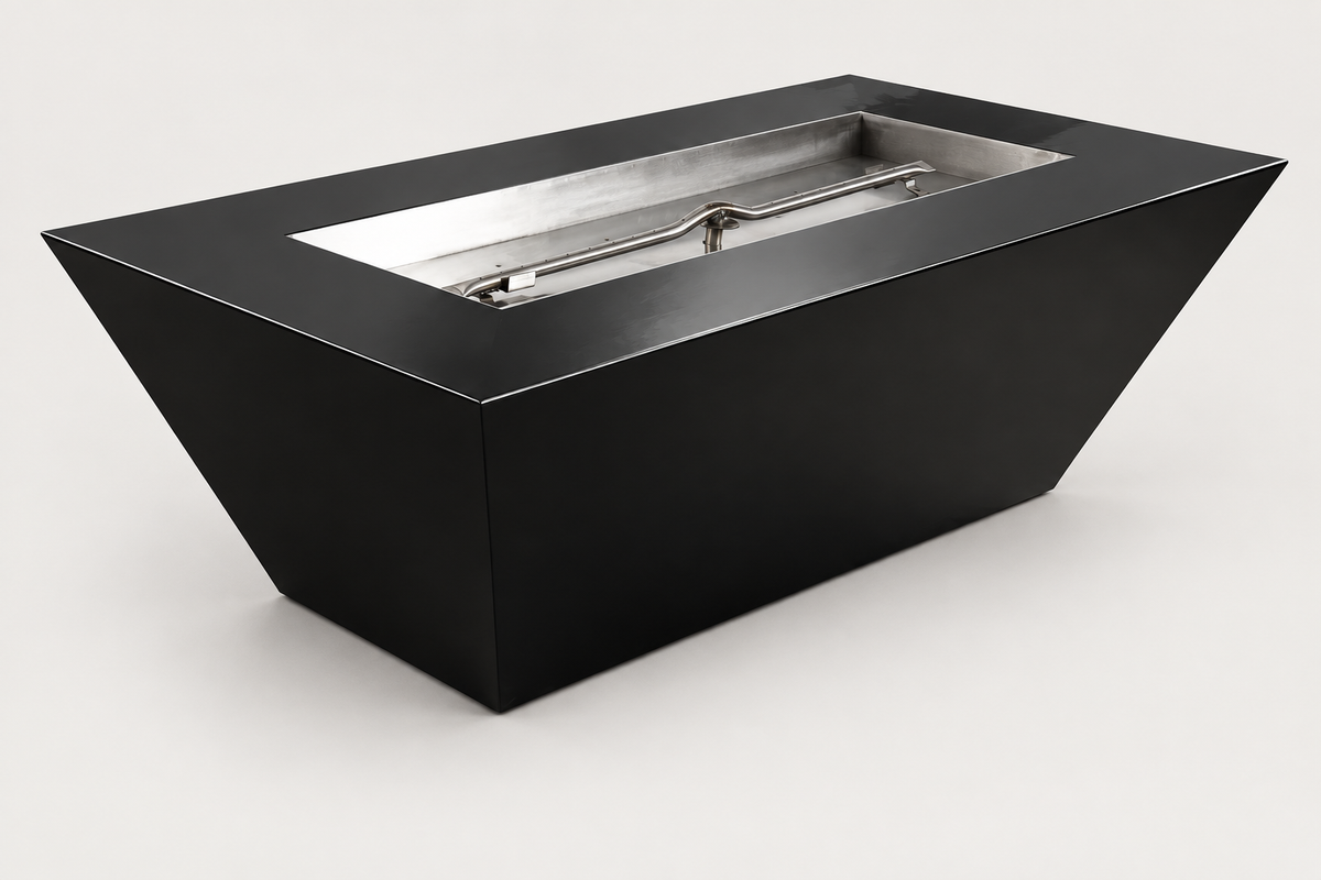 Atlantic fire pit in Gloss Black