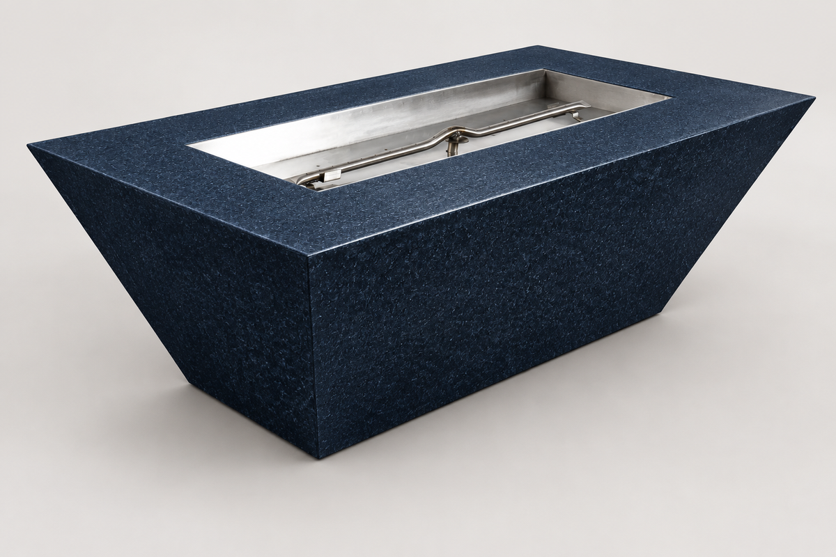 Atlantic fire pit in Sapphire Blue