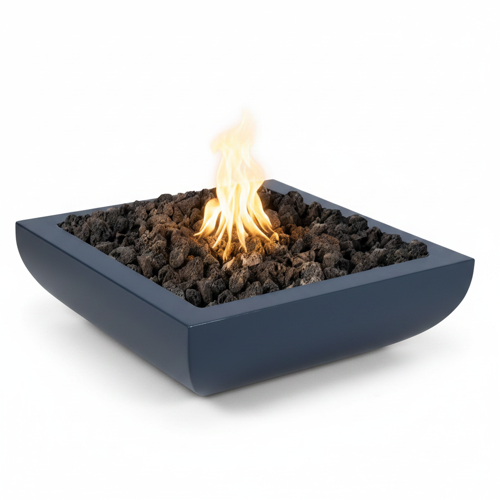 Avalon Fire Bowl - Gray Powder Coat