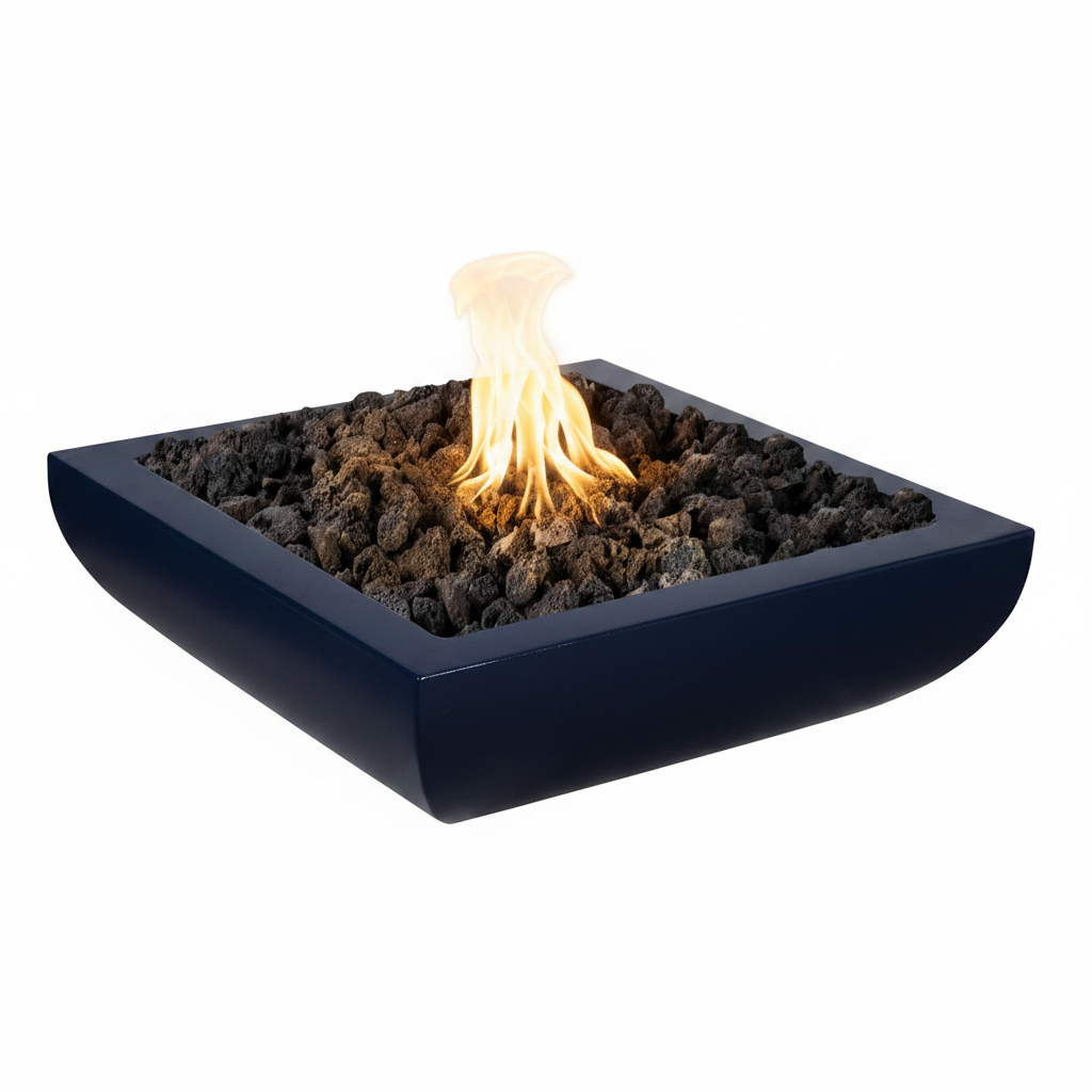 Avalon Fire Bowl - Sapphire Blue Powder Coat