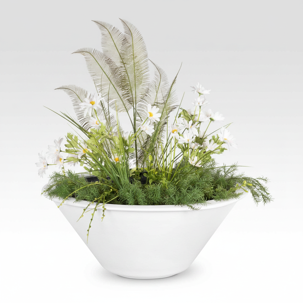 Cazo Planter Bowl - White