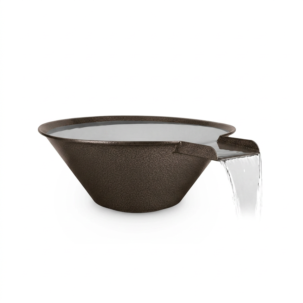 Cazo water bowl in Bronze Hammertone