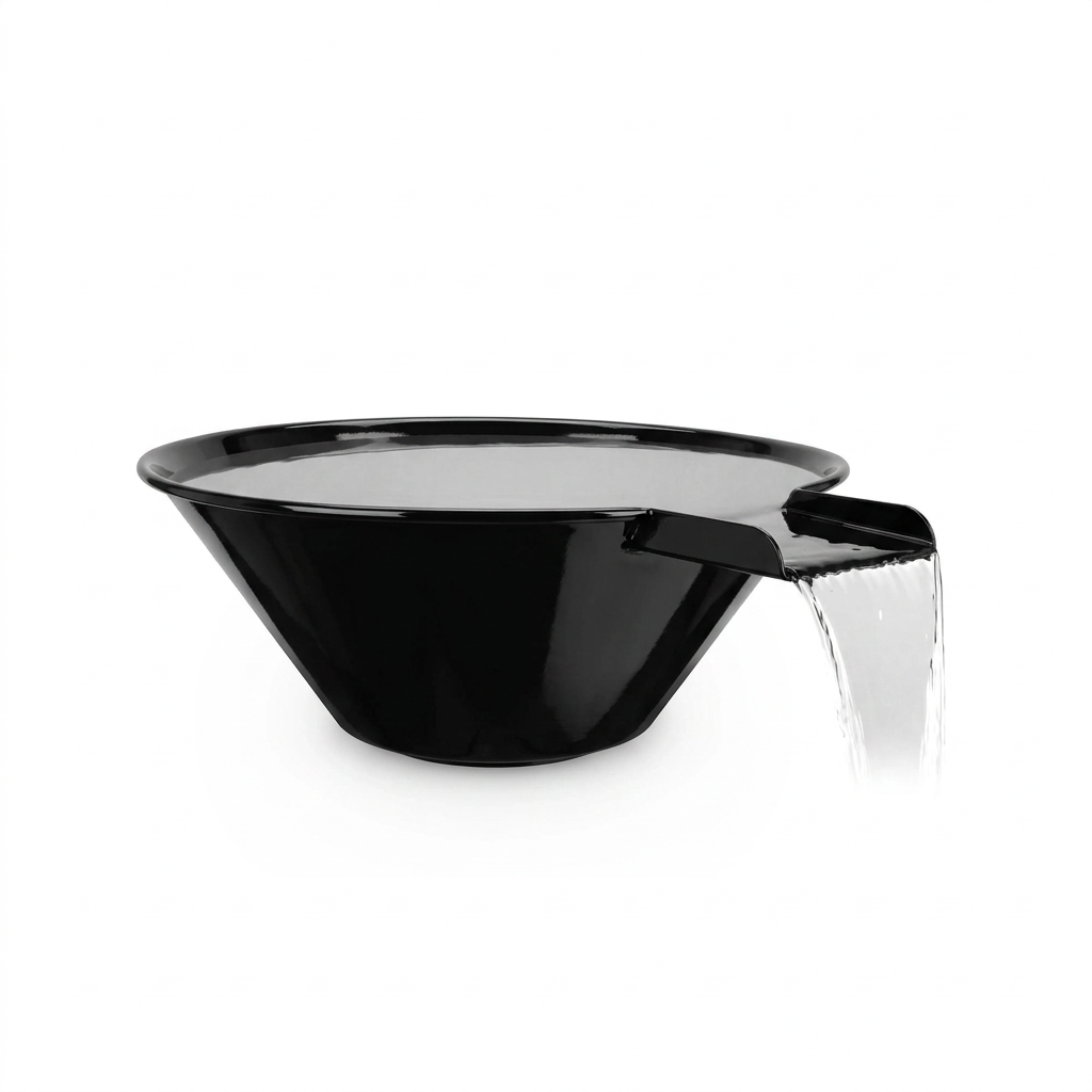 Cazo water bowl in Gloss Black