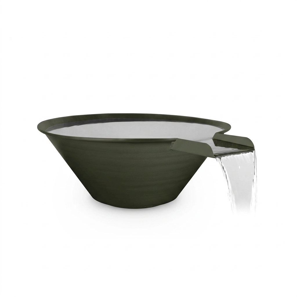 Cazo water bowl in Olive Green