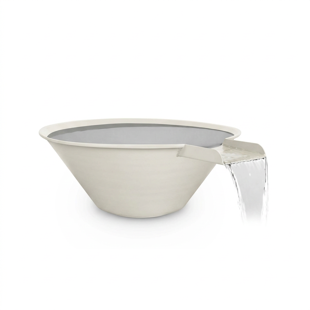 Cazo water bowl in Soft White