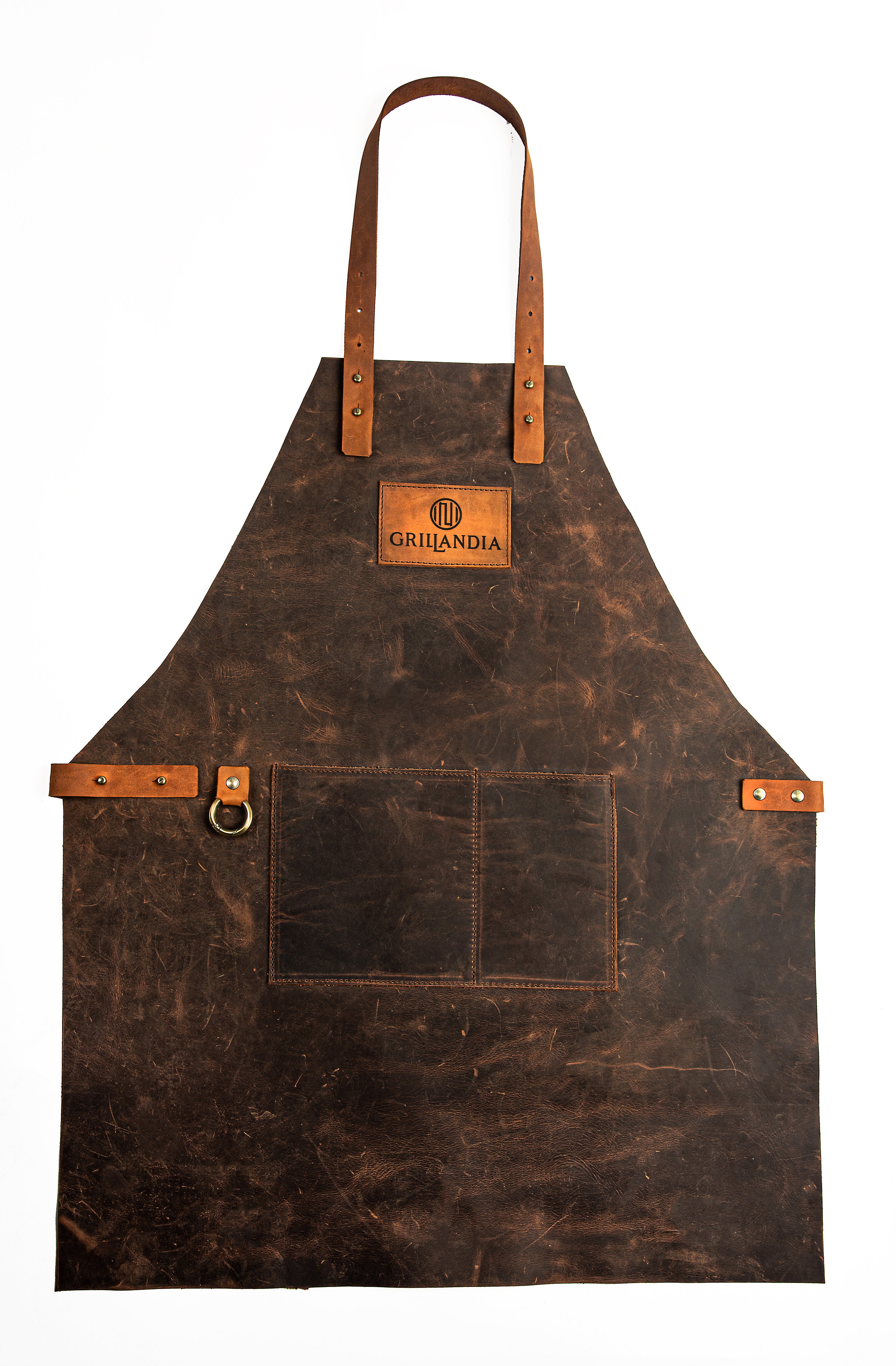 Grillandia BBQ Apron Heavy-Duty Outdoor Cooking Apron with Tool Pockets