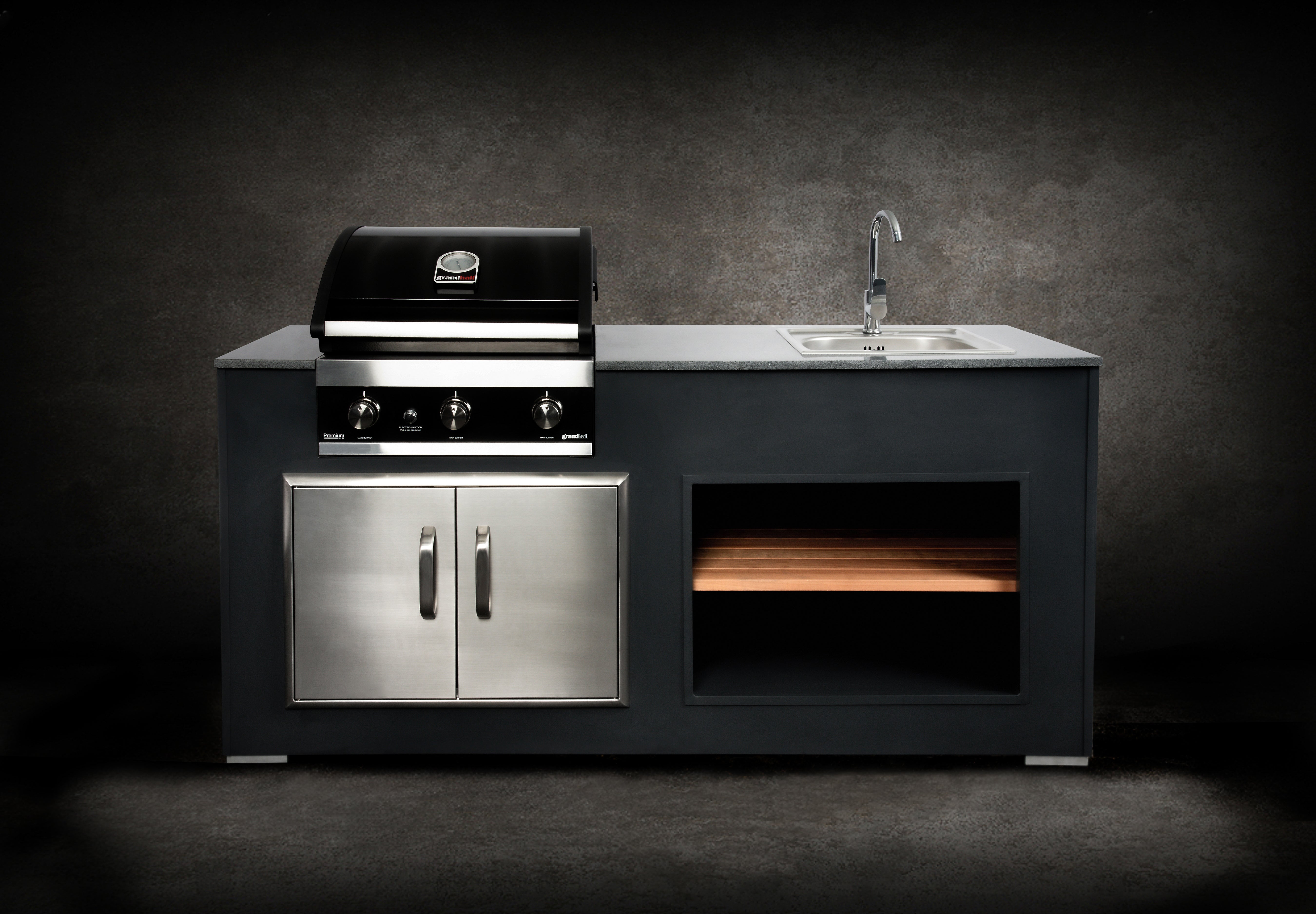 Grillandia Grill Unit Outdoor Kitchen Module with Professional Gas Grill