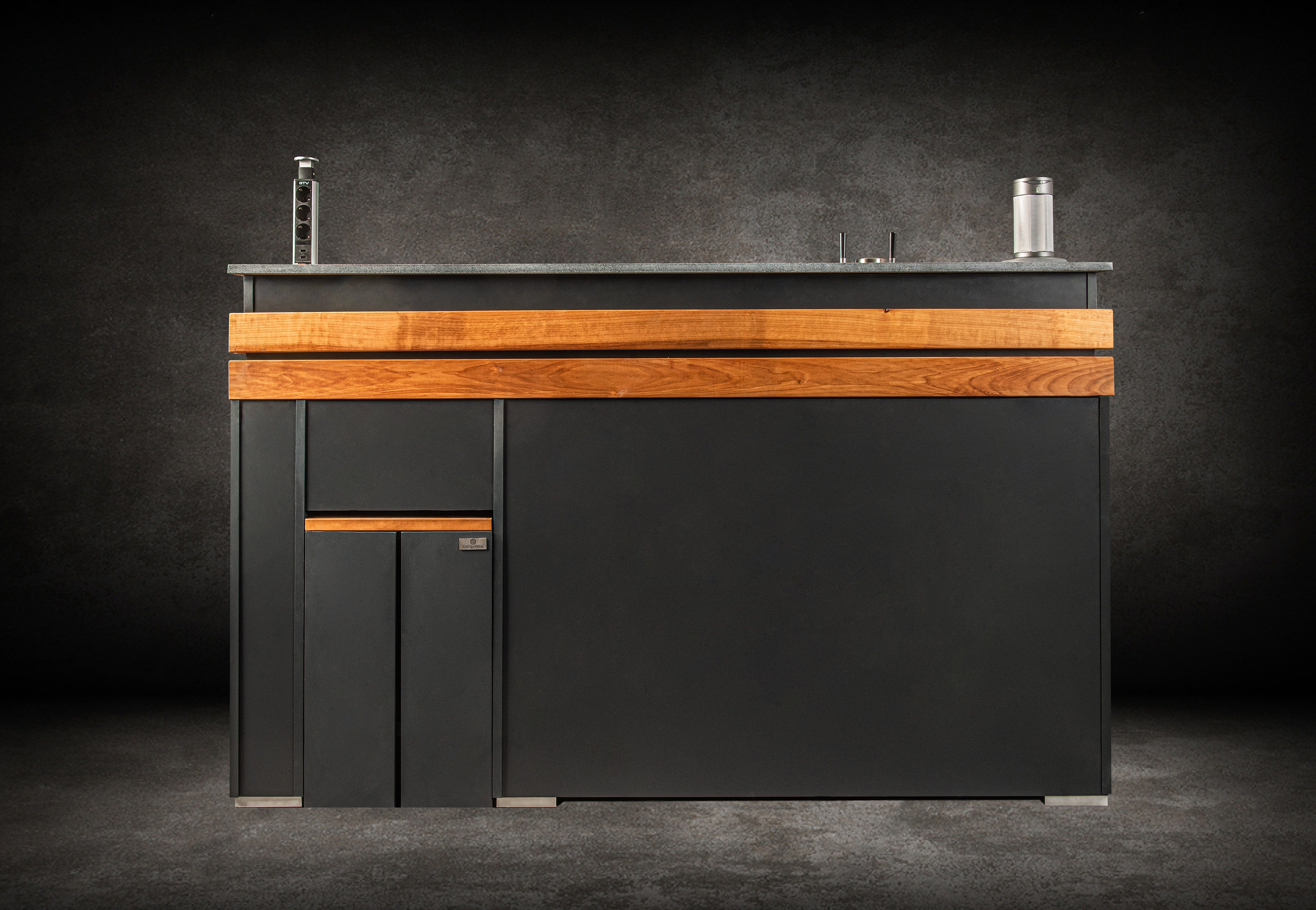 Grillandia Drink Center Unit Outdoor Kitchen Module with Integrated Cooler & Ice Bucket