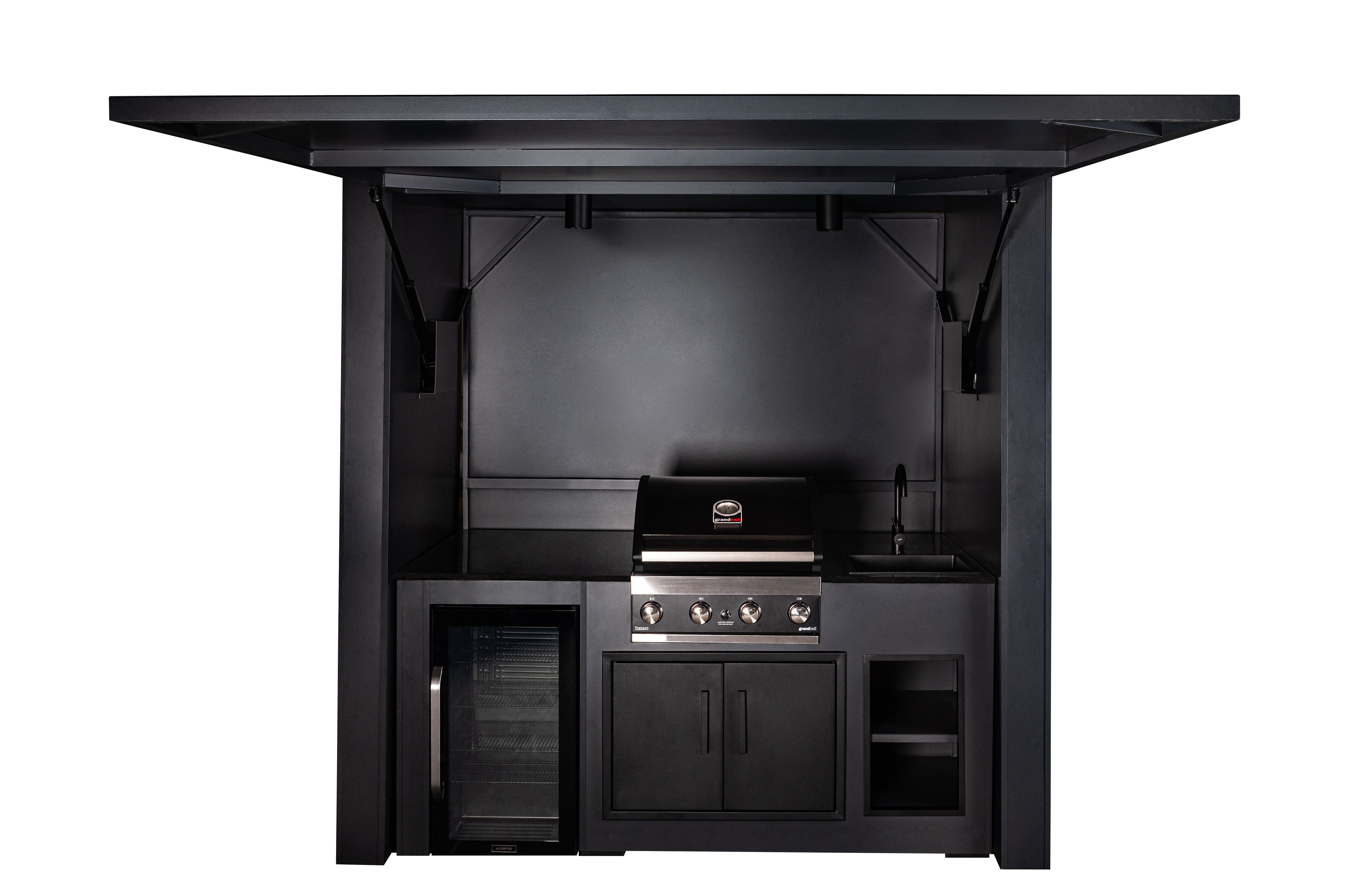 Grillandia Dual Multi Cabana Outdoor Kitchen – Covered Dual Cooking & Prep Station