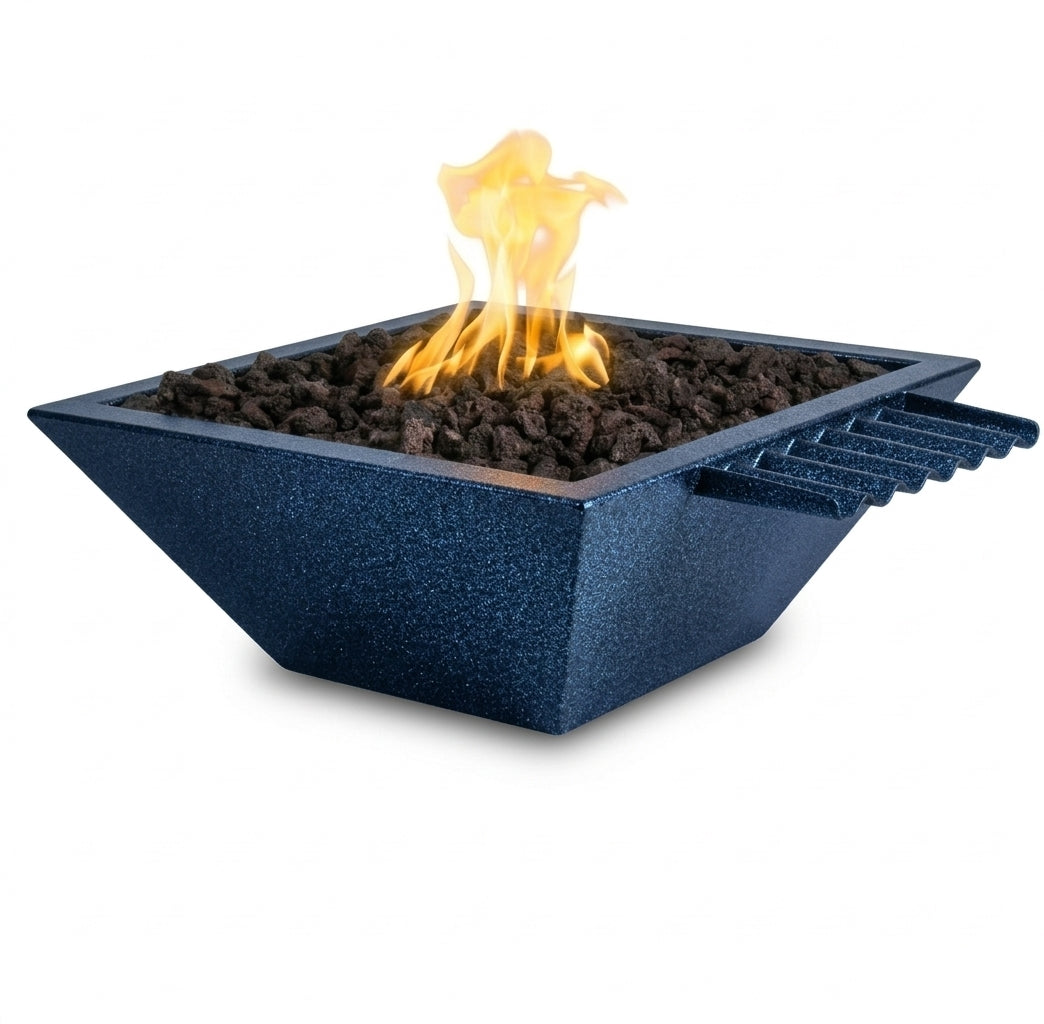The Outdoor Plus Maya Powder Coated Fire & Water Bowl – Wave Scupper