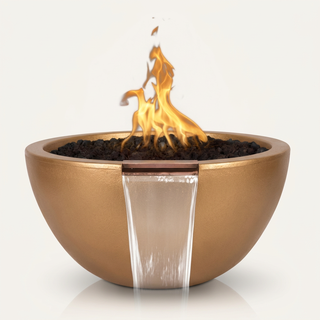 Luna bowl in Bronze Metallic