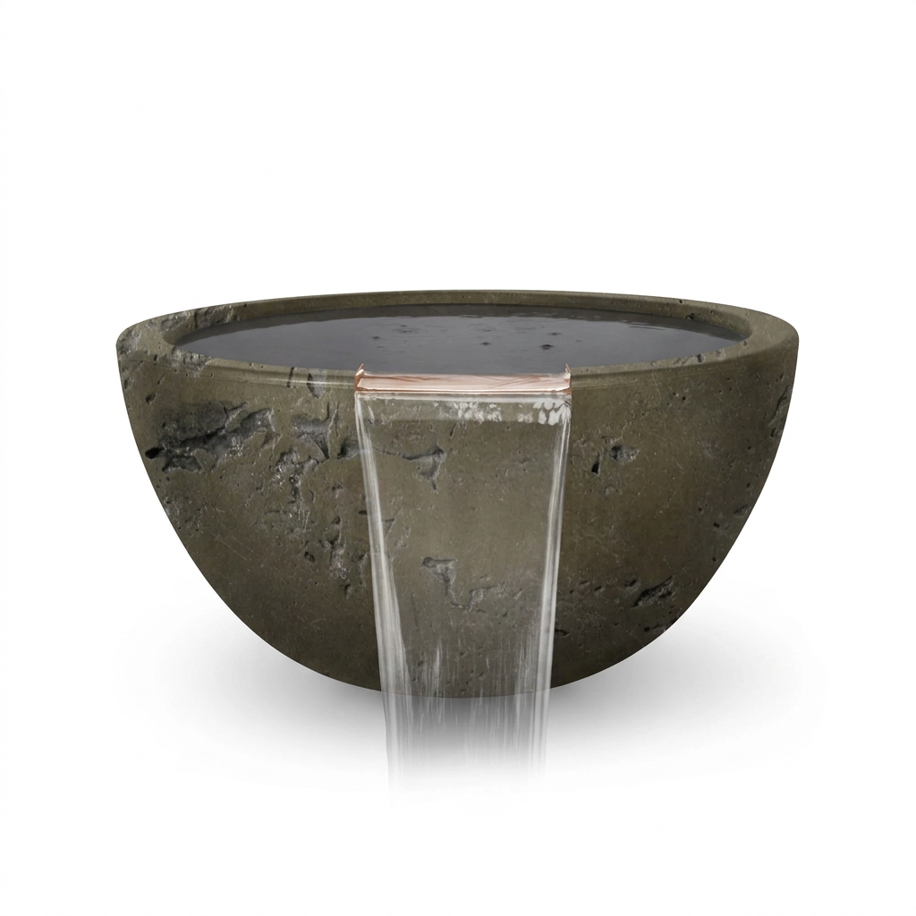 Luna bowl in Rustic Moss Stone