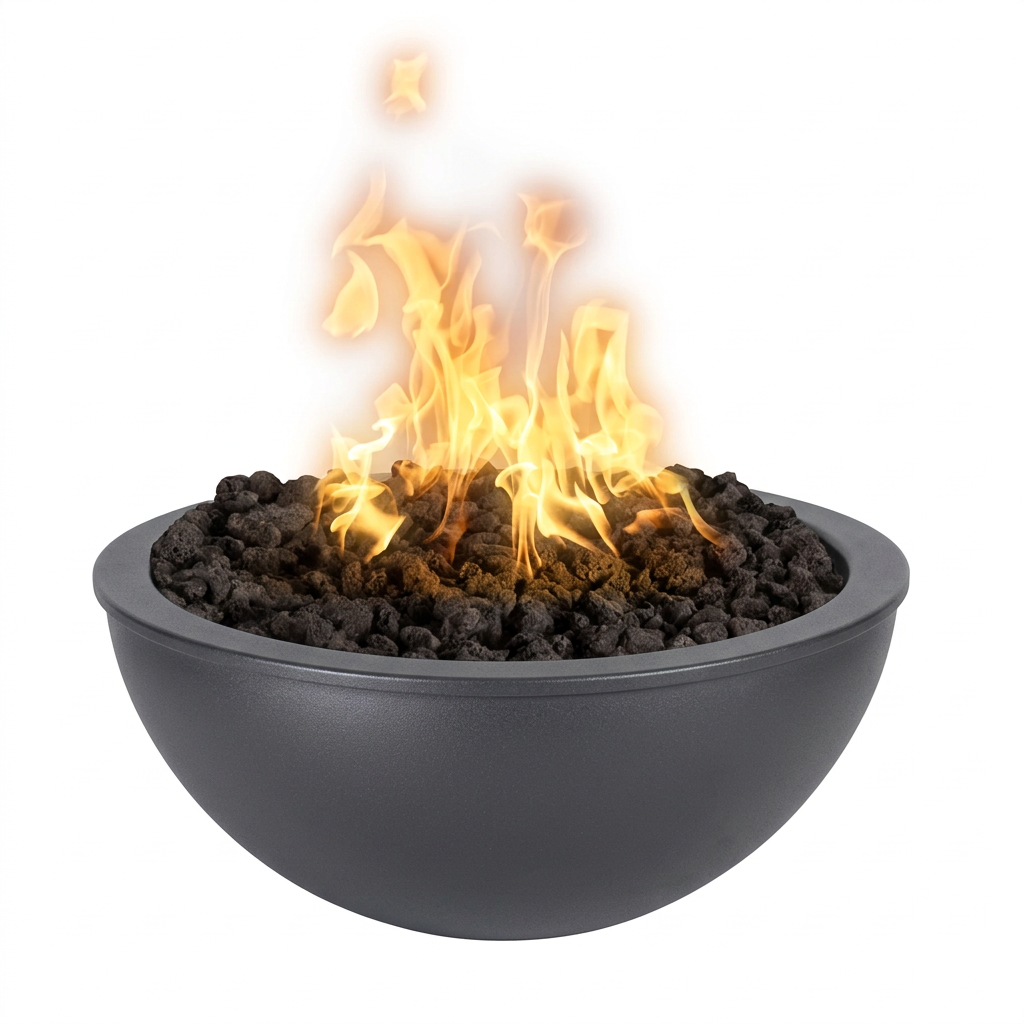 Luna Fire Bowl in Graphite Grey