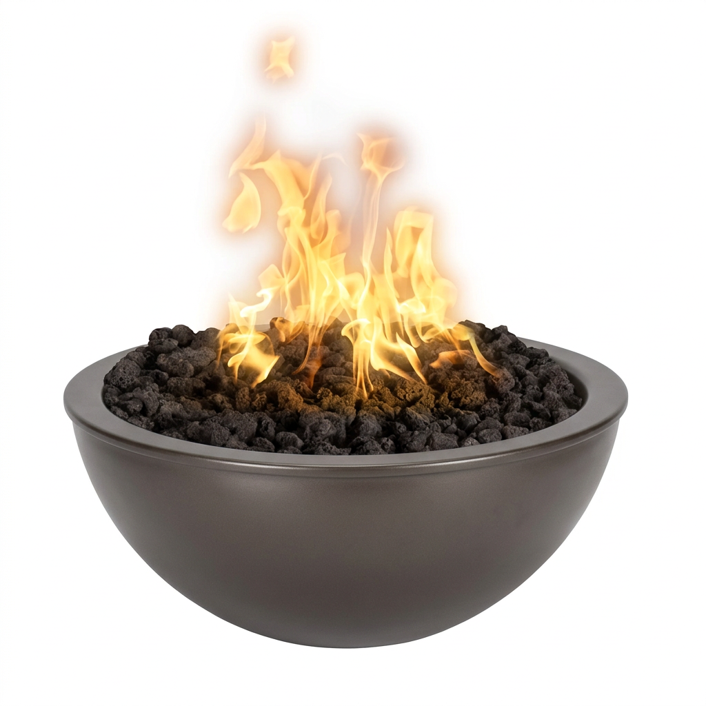 Luna Fire Bowl in Trophy Bronze