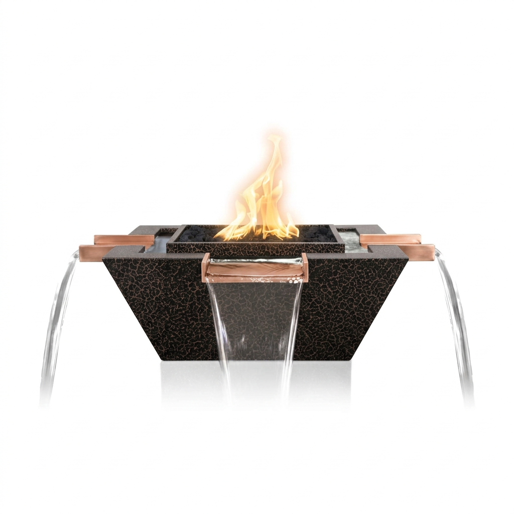 Maya 4-Way Spill bowl in Copper Vein