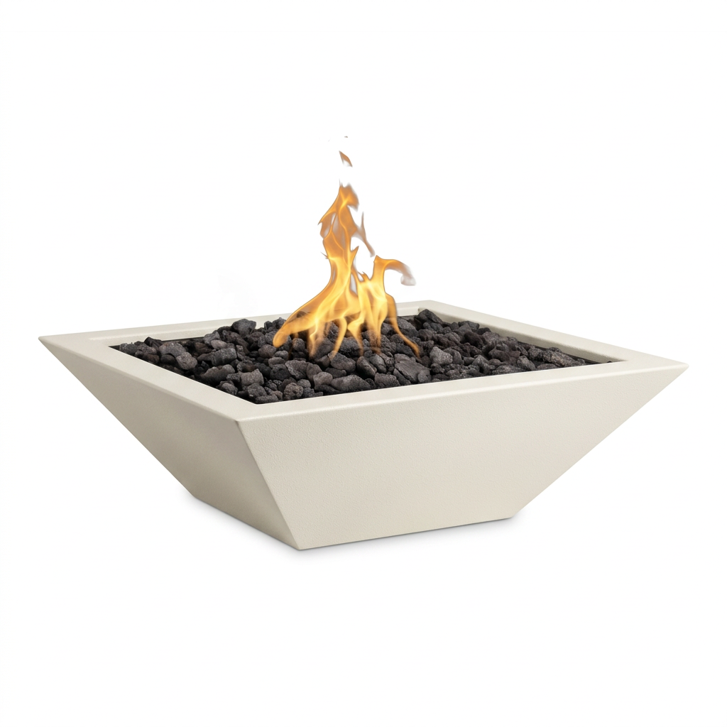 Maya Fire Bowl in Soft White