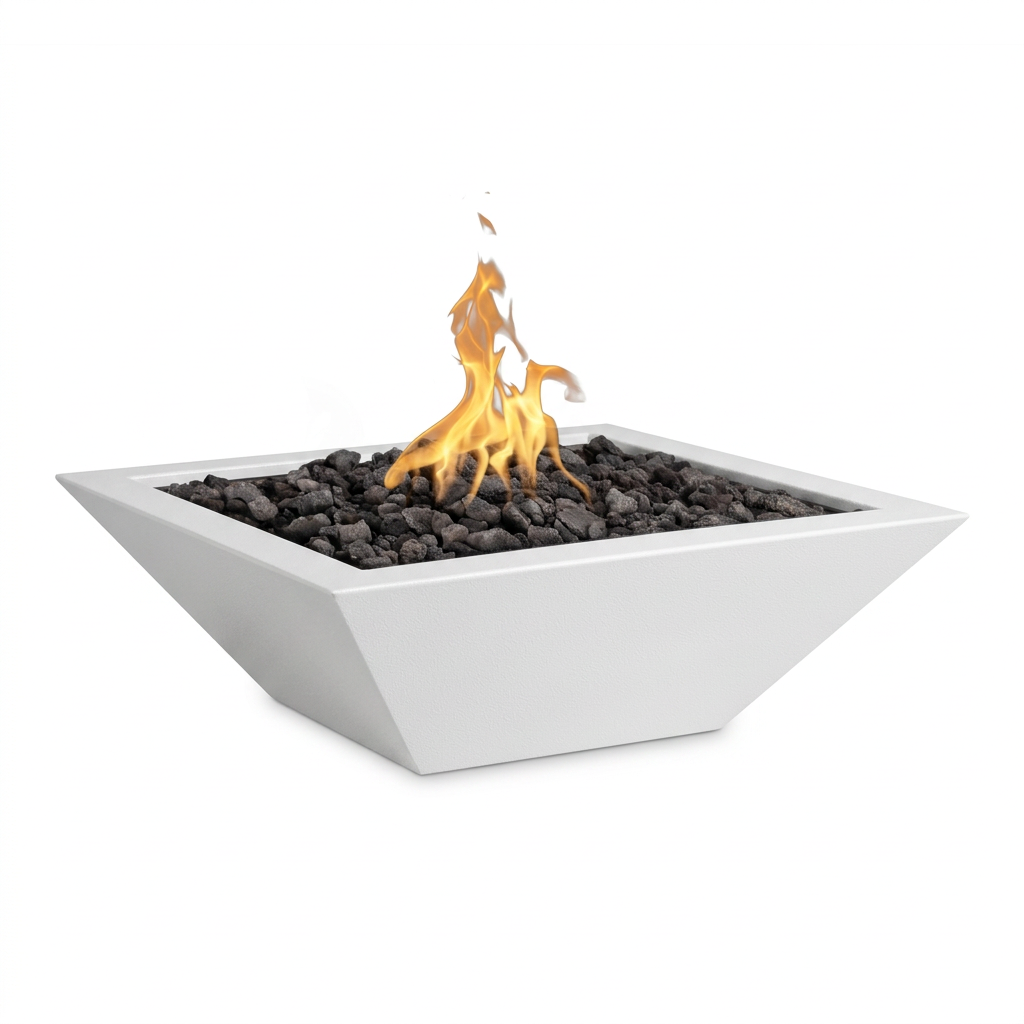 Maya Fire Bowl in White