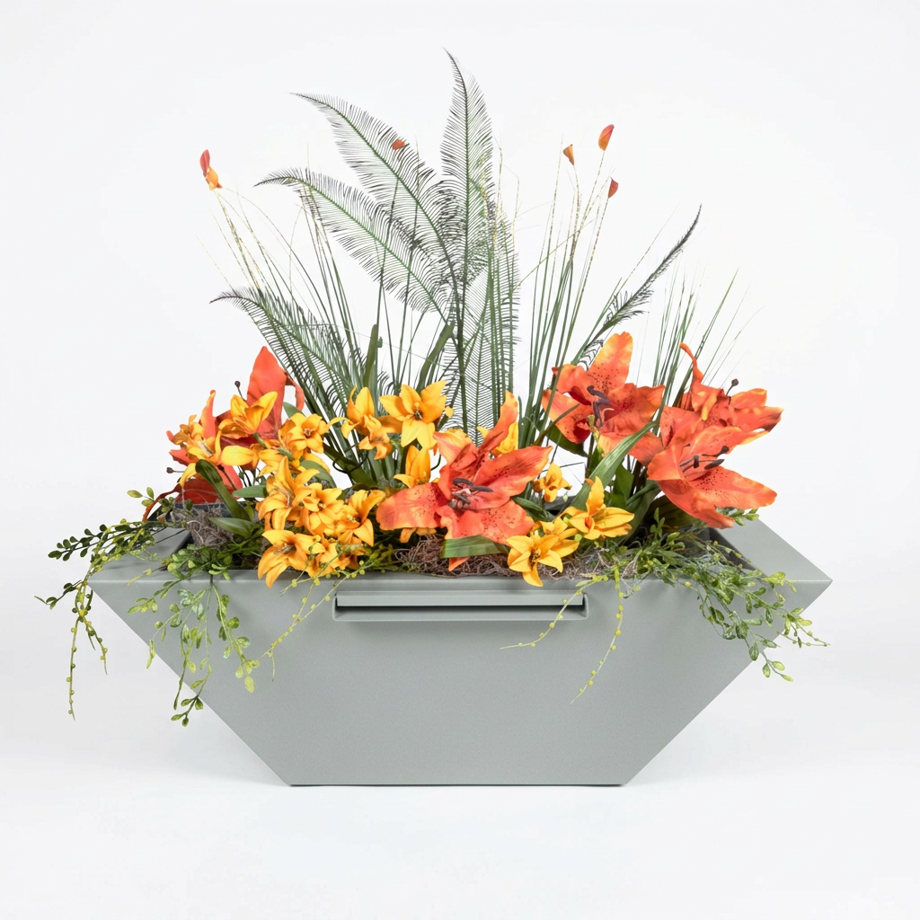 Maya Planter & Water Bowl in Mist