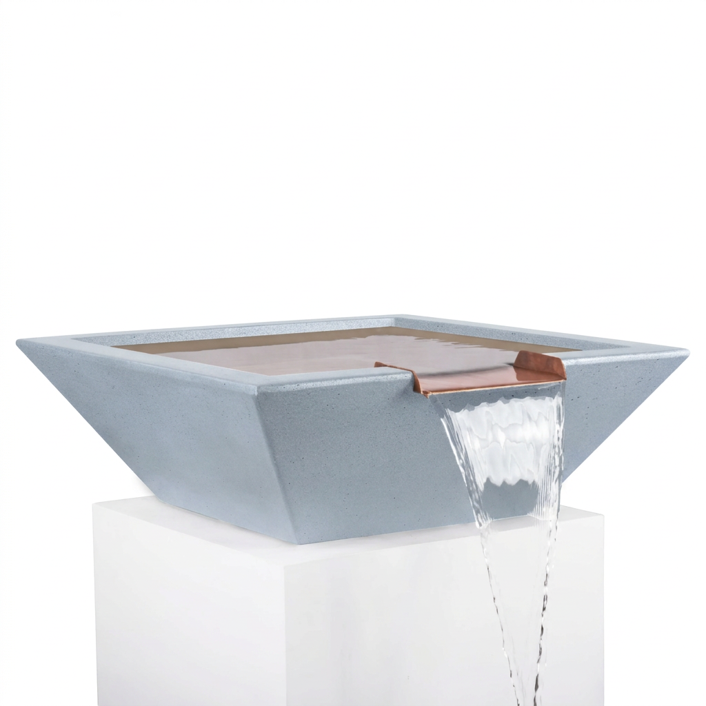 Maya water bowl in Metallic Silver