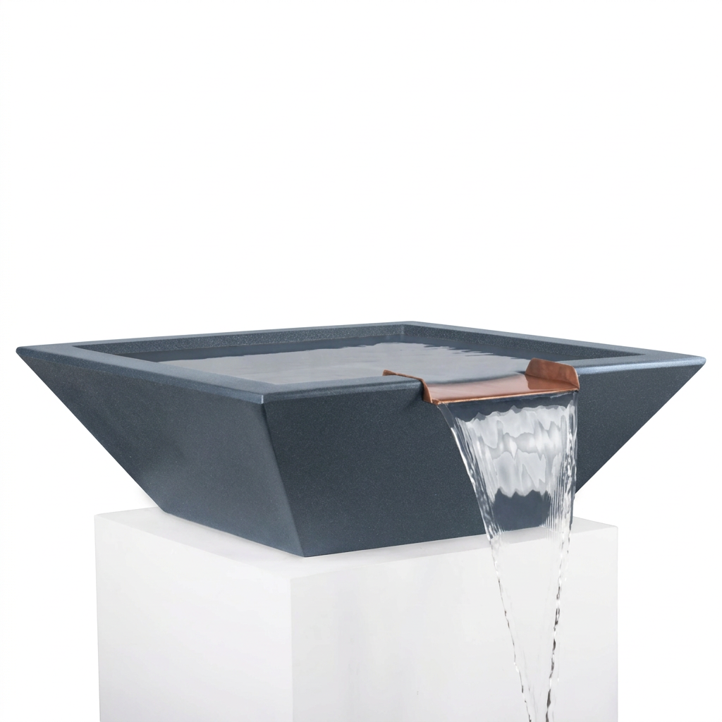 Maya water bowl in Metallic Slate