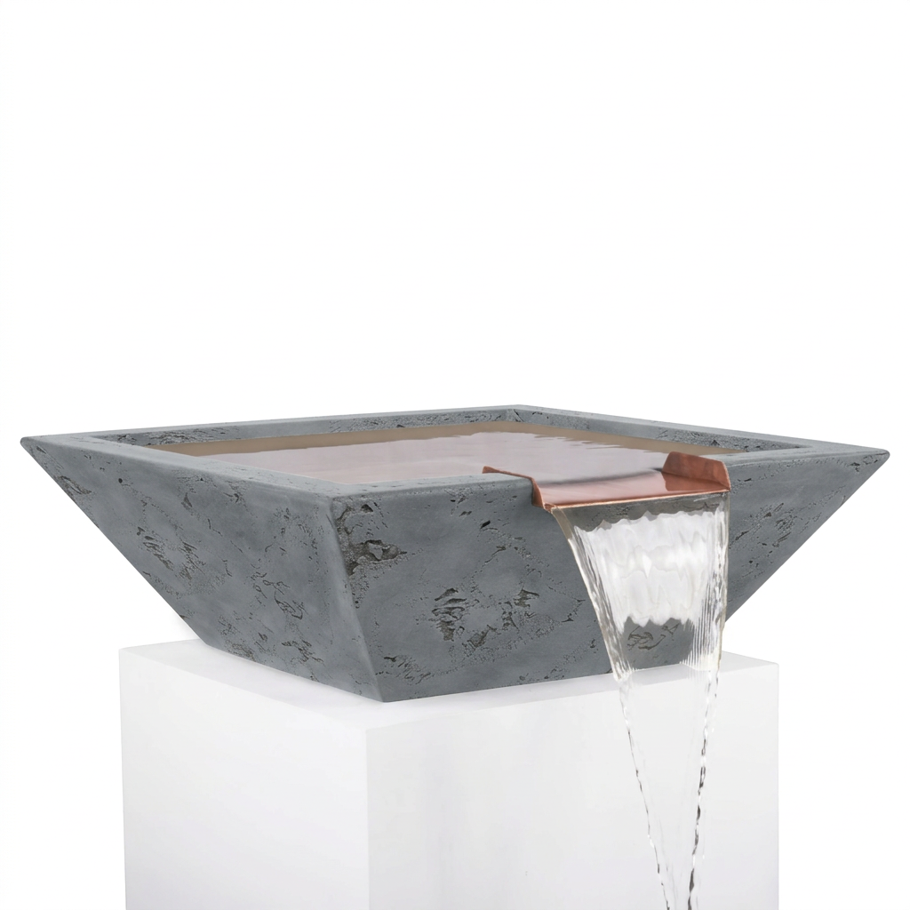 Maya water bowl in Rustic Grey