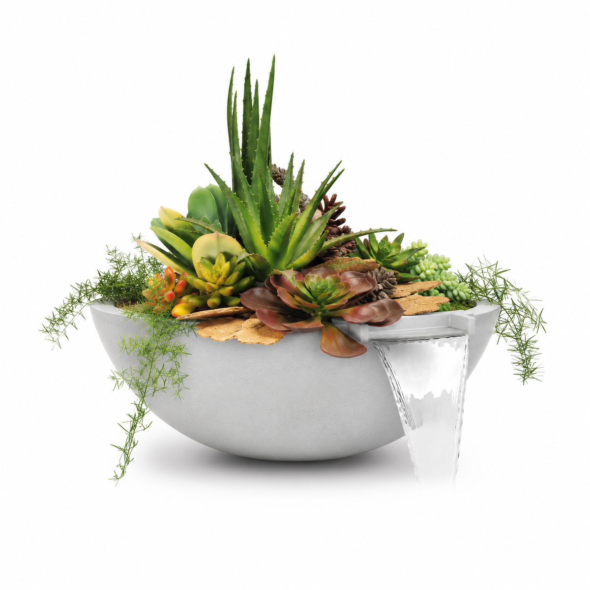 The Outdoor Plus Sedona GFRC Planter & Water Bowl
