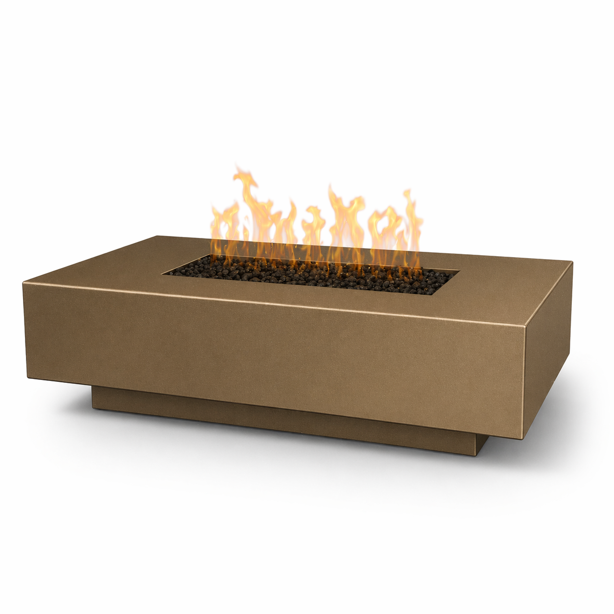 The Outdoor Plus Cabo 56" Linear Fire Pit - GFRC Concrete